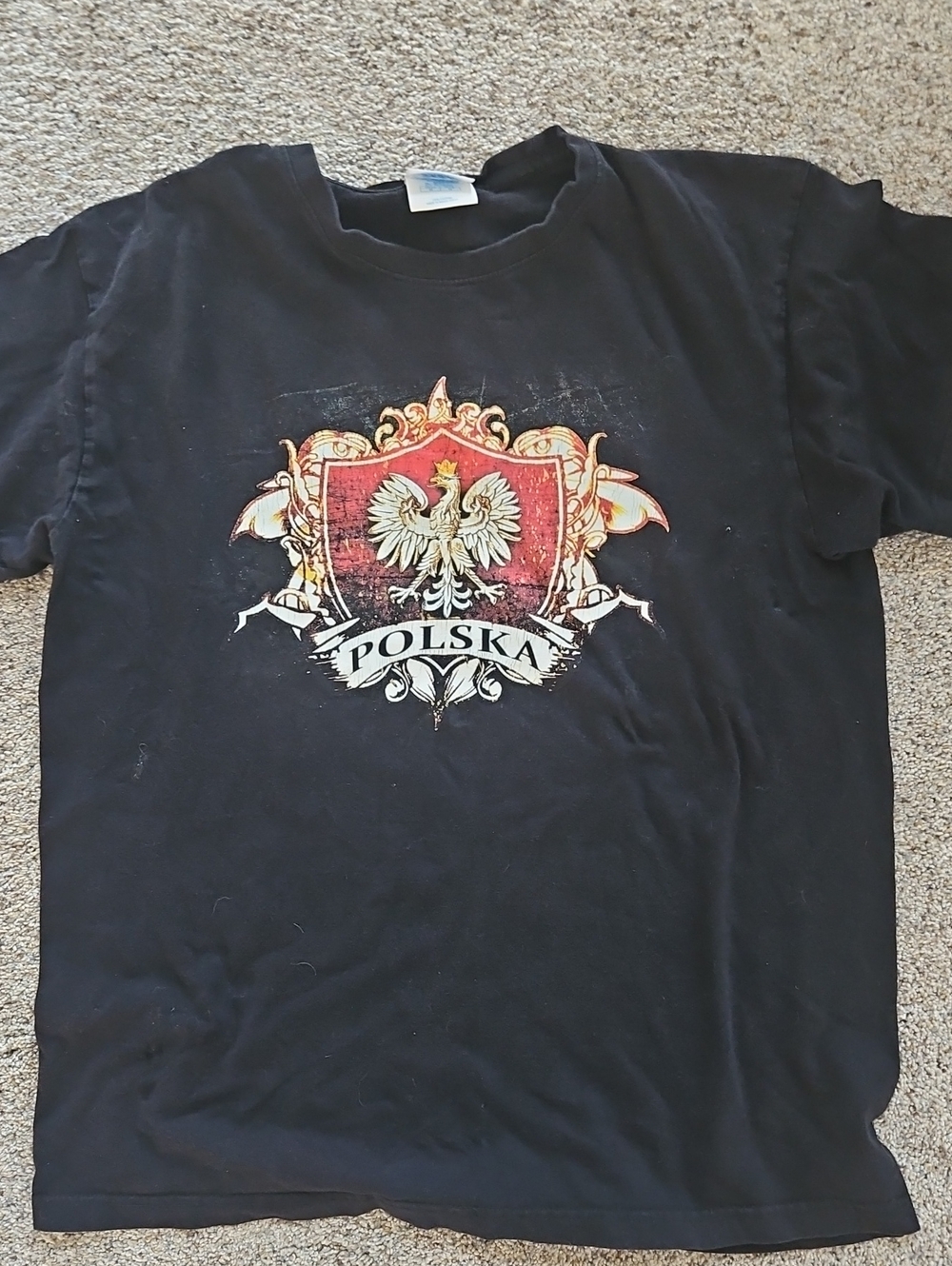 Polska Crest Graphic Tee - Black Women’s Short Sleeve